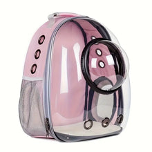 Load image into Gallery viewer, Cat Bag, Portable Cat Bag For Going Out, Space Capsule Cat Carrier, Breathable Cat Backpack, Large Capacity Cat Carrying Transparent Pet Travel Bag