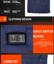 Load image into Gallery viewer, 9 Work Force Heated Vest Zones Electric Heated Jackets Men Women Sportswear Heated Coat Graphene Heat Coat USB Heating Jacket For Camping
