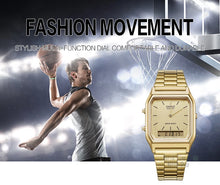 Load image into Gallery viewer, Casio wear watch gold watch men top brand luxury Dual display Waterproof Quartz men watch Sport military WristWatch relog masculino