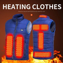Load image into Gallery viewer, 9 Work Force Heated Vest Zones Electric Heated Jackets Men Women Sportswear Heated Coat Graphene Heat Coat USB Heating Jacket For Camping