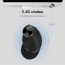 Load image into Gallery viewer, Delux M618 PLUS Ergonomics Vertical Gaming Mouse 6 Buttons 4000 DPI RGB Wired/Wireless Right Hand Mice For PC Laptop Computer
