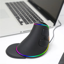 Load image into Gallery viewer, Delux M618 PLUS Ergonomics Vertical Gaming Mouse 6 Buttons 4000 DPI RGB Wired/Wireless Right Hand Mice For PC Laptop Computer