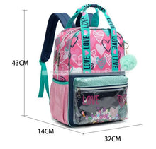 Load image into Gallery viewer, School Wheeled backpack Bag School bag with wheels Trolley Satchel bag Kids School Rolling backpack for girls School Trolley Bag