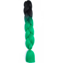 Load image into Gallery viewer, AZQUEEN 24 Inch Jumbo Braids Extensions Synthetic Braiding Hair Afro Ombre Color kanekalon Hair for Children Braid