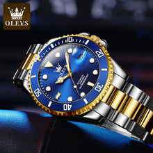 Load image into Gallery viewer, OLEVS 6650 Men Watch Classic Original Automatic Mechanical Watch For Man Zircon Scale Waterproof Luminous Stainless Steel Watch