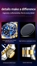 Load image into Gallery viewer, OLEVS 6650 Men Watch Classic Original Automatic Mechanical Watch For Man Zircon Scale Waterproof Luminous Stainless Steel Watch