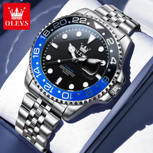 Load image into Gallery viewer, OLEVS 5657 Mens Watch Original Stainless Steel Date Quartz Watch Waterproof Luminous Sports Watches For Man Box Gifts Reloj