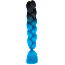 Load image into Gallery viewer, AZQUEEN 24 Inch Jumbo Braids Extensions Synthetic Braiding Hair Afro Ombre Color kanekalon Hair for Children Braid