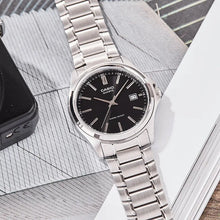 Load image into Gallery viewer, Casio MTP-1183A-1A/7A Men's Business Quartz Wristwatch Minimalist Style Stainless Steel Band Date Display Waterproof Watch