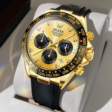 Load image into Gallery viewer, OLEVS 2875 Men's Watches Luxury Multifunctional Original Quartz Wirst Watch Man Waterproof Luminous Date Moon Phase Christmas
