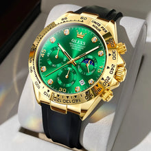 Load image into Gallery viewer, OLEVS 2875 Men's Watches Luxury Multifunctional Original Quartz Wirst Watch Man Waterproof Luminous Date Moon Phase Christmas