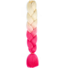 Load image into Gallery viewer, AZQUEEN 24 Inch Jumbo Braids Extensions Synthetic Braiding Hair Afro Ombre Color kanekalon Hair for Children Braid