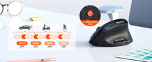 Load image into Gallery viewer, BTM008 2.4G Bluetooth 5.0 Ergonomic Vertical Wireless Mouse, 2400DPI Rechargeable USB-C Silent Click Computer Laptop Accessory