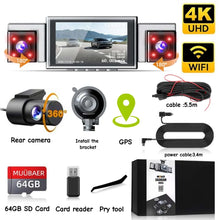 Load image into Gallery viewer, 9.66"IPS Touch Screen Mirror Dash Cam Front and Rear, 4K Dual Recording, AHD Backup Camera, Night Vision, G-Sensor. Limited Time
