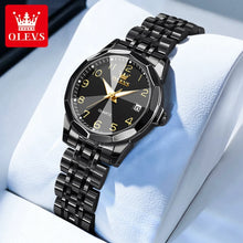 Load image into Gallery viewer, OLEVS 9970 Men Watch Original Brand Waterproof Luminous Quartz Watch Rhombus Mirror Stainless Steel Date-Day-Date Watch With Box