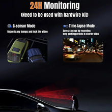 Load image into Gallery viewer, 9.66"IPS Touch Screen Mirror Dash Cam Front and Rear, 4K Dual Recording, AHD Backup Camera, Night Vision, G-Sensor. Limited Time