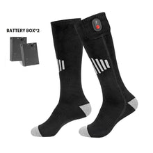 Load image into Gallery viewer, Winter Heated Socks With Battery Box Thermal Socks Women Men Heating Foot Warmer Electric Fever Socks Hiking Ski Warm Outdoor