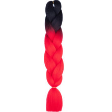 Load image into Gallery viewer, AZQUEEN 24 Inch Jumbo Braids Extensions Synthetic Braiding Hair Afro Ombre Color kanekalon Hair for Children Braid