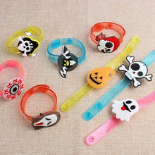 Load image into Gallery viewer, 12-36 Pcs Glowing Halloween Bracelets Rings Children Toys Props Halloween Party Decoration Treat Kids Party Gift Pinata Fillers