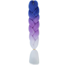 Load image into Gallery viewer, AZQUEEN 24 Inch Jumbo Braids Extensions Synthetic Braiding Hair Afro Ombre Color kanekalon Hair for Children Braid
