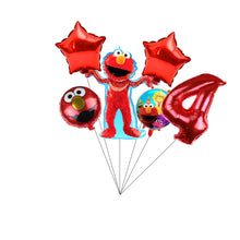 Load image into Gallery viewer, Cartoon Sesames Street Birthday Party Decor Elmo and Friends Theme Tablecloth Plate Balloon Set Cake Decor Baby Shower