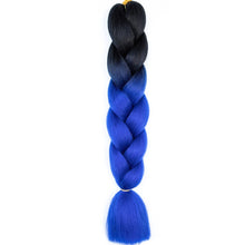 Load image into Gallery viewer, AZQUEEN 24 Inch Jumbo Braids Extensions Synthetic Braiding Hair Afro Ombre Color kanekalon Hair for Children Braid