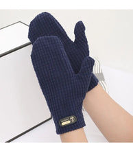 Load image into Gallery viewer, Mittens for Men Spring and Autumn Warm Cycling Driving Bike Windproof Elastic Winter Fleece Couples All-Wrapped Finger Gloves