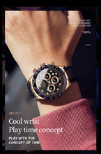 Load image into Gallery viewer, OLEVS 2875 Men's Watches Luxury Multifunctional Original Quartz Wirst Watch Man Waterproof Luminous Date Moon Phase Christmas