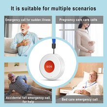 Load image into Gallery viewer, Tuya WiFi SOS Panic Call Button Smart Life APP Rechargeable Battery One Key Alarm For Patient Kids Elderly Man Hanging Rope