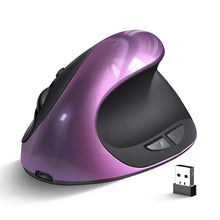 Load image into Gallery viewer, BTS-908 Hot Selling Rechargeable Vertical Mice Ergonomic Wireless Mouse 2.4G USB Receiver 1600 Adjustable DPI 6 Buttons Mouse