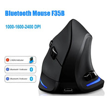 Load image into Gallery viewer, Lefon F33/F26C/F35B Trackball Mouse/ Bluetooth Ergonomic Mouse 2.4G Wireless Rechargeable Rollerball Mice for PC Office Drawing