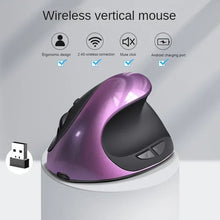 Load image into Gallery viewer, BTS-908 Hot Selling Rechargeable Vertical Mice Ergonomic Wireless Mouse 2.4G USB Receiver 1600 Adjustable DPI 6 Buttons Mouse
