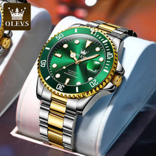 Load image into Gallery viewer, OLEVS 6650 Men Watch Classic Original Automatic Mechanical Watch For Man Zircon Scale Waterproof Luminous Stainless Steel Watch
