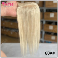 Load image into Gallery viewer, 100% Remy Human Hair Toppers For Women 7x11CM Straight Human Hair Topper With Clips 12 Inch Natural Looking Hairpieces Systems