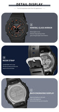 Load image into Gallery viewer, Casio watch for men g shock Farmhouse oak New product Octagonal movement waterproof electronic Double display digital watch