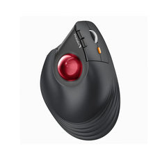 Load image into Gallery viewer, ProtoArc Vertical Wireless Trackball Mouse, EM05 NL Bluetooth Ergonomic Rollerball Mouse Rechargeable Computer Laptop Thumb Mice