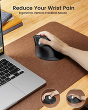 Load image into Gallery viewer, ProtoArc Vertical Wireless Trackball Mouse, EM05 NL Bluetooth Ergonomic Rollerball Mouse Rechargeable Computer Laptop Thumb Mice