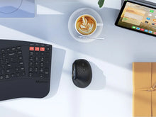 Load image into Gallery viewer, BTM008 2.4G Bluetooth 5.0 Ergonomic Vertical Wireless Mouse, 2400DPI Rechargeable USB-C Silent Click Computer Laptop Accessory