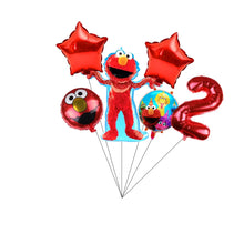 Load image into Gallery viewer, Cartoon Sesames Street Birthday Party Decor Elmo and Friends Theme Tablecloth Plate Balloon Set Cake Decor Baby Shower