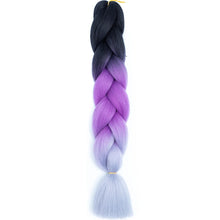 Load image into Gallery viewer, AZQUEEN 24 Inch Jumbo Braids Extensions Synthetic Braiding Hair Afro Ombre Color kanekalon Hair for Children Braid