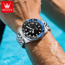 Load image into Gallery viewer, OLEVS 5657 Mens Watch Original Stainless Steel Date Quartz Watch Waterproof Luminous Sports Watches For Man Box Gifts Reloj