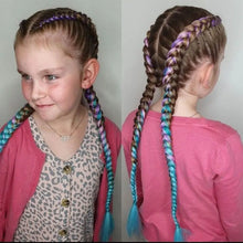 Load image into Gallery viewer, AZQUEEN 24 Inch Jumbo Braids Extensions Synthetic Braiding Hair Afro Ombre Color kanekalon Hair for Children Braid