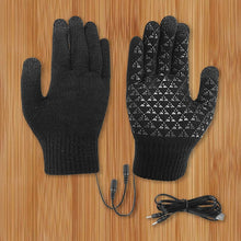 Load image into Gallery viewer, Electric Heated Gloves Touch Screen Outdoor Riding Skiing Mitten USB Heated Gloves for Backpacking Mountaineering (no battery)