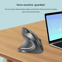 Load image into Gallery viewer, Lenovo Wireless Bluetooth Vertical Mouse 2.4G Ergonomic Side Grip Silent Rechargeable Gaming Laptop PC Computer Adjustable DPI
