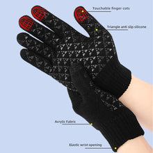 Load image into Gallery viewer, Electric Heated Gloves Touch Screen Outdoor Riding Skiing Mitten USB Heated Gloves for Backpacking Mountaineering (no battery)