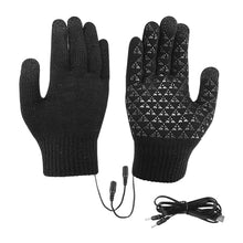 Load image into Gallery viewer, Electric Heated Gloves Touch Screen Outdoor Riding Skiing Mitten USB Heated Gloves for Backpacking Mountaineering (no battery)