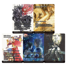 Load image into Gallery viewer, FIN/FIC/FCA Commander Series Set Cloud Y'shtola Sephiroth Traveling Chocobo Ancient Copper Dragon HoloFoil Proxy Cards
