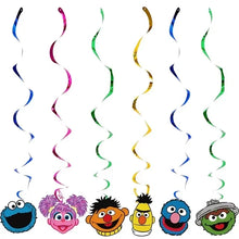 Load image into Gallery viewer, Cartoon Sesames Street Birthday Party Decor Elmo and Friends Theme Tablecloth Plate Balloon Set Cake Decor Baby Shower