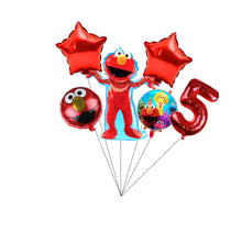 Load image into Gallery viewer, Cartoon Sesames Street Birthday Party Decor Elmo and Friends Theme Tablecloth Plate Balloon Set Cake Decor Baby Shower