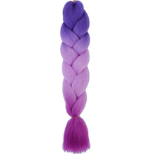 Load image into Gallery viewer, AZQUEEN 24 Inch Jumbo Braids Extensions Synthetic Braiding Hair Afro Ombre Color kanekalon Hair for Children Braid